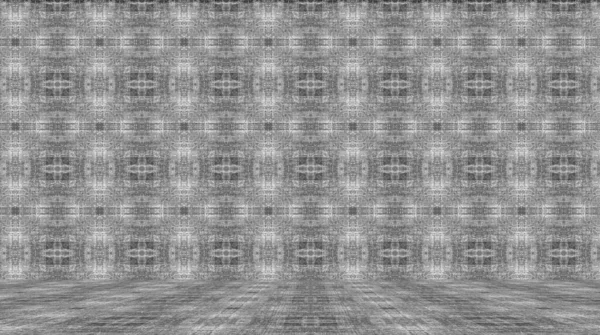 gray room with abstract pattern