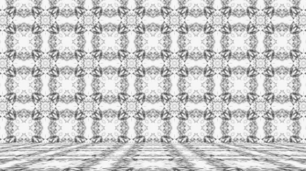 Grijze Kamer Met Abstract Patroon — Stockfoto