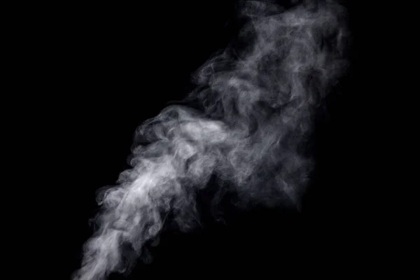 Polvere Astratta Fumo Isolato Fondo Nero — Foto Stock