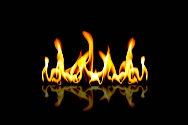 Ogień Płomienie Abstrakcyjne Tło — Zdjęcie stockowe