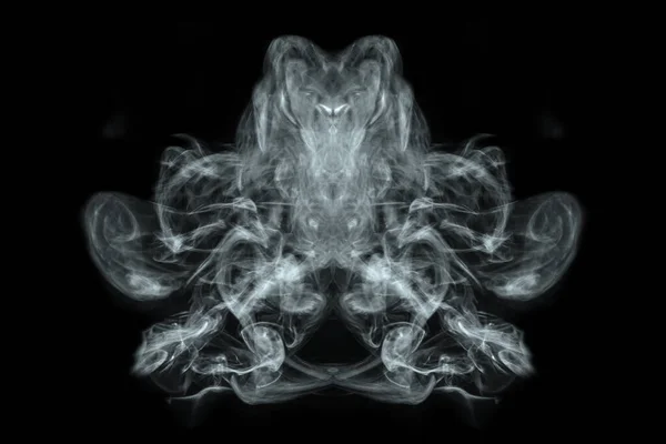 Abstract Powder Smoke Isolated Black Background — Stock Photo, Image