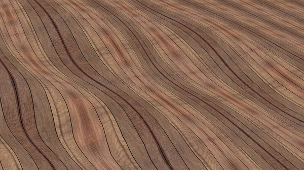 Wavy Wood Floor Brown Background — Stock Photo, Image