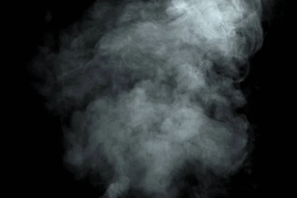 Abstract  powder or smoke isolated on black background