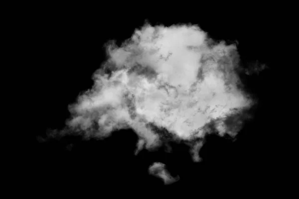 Nube Aislada Sobre Fondo Negro Humo Texturizado Negro Abstracto — Foto de Stock