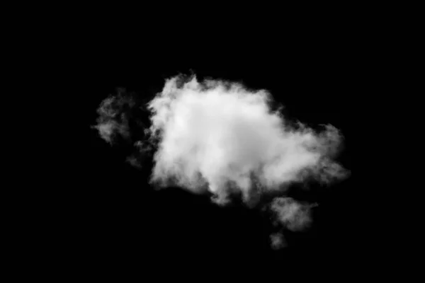 Nuvola Isolata Sfondo Nero Textured Smoke Astratto Nero — Foto Stock