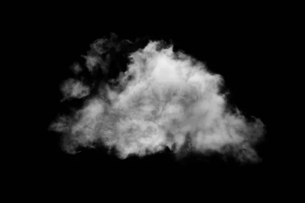 Wolk Geïsoleerd Zwarte Achtergrond Textured Smoke Abstract Zwart — Stockfoto