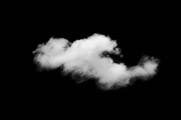 Nuvem Isolada Sobre Fundo Preto Fumaça Texturizada Preto Abstrato — Fotografia de Stock