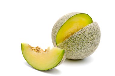 kavun beyaz arkaplanda izole