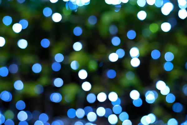 Bokeh Lichter Der Weihnachtsbeleuchtung Und Neujahr — Stockfoto