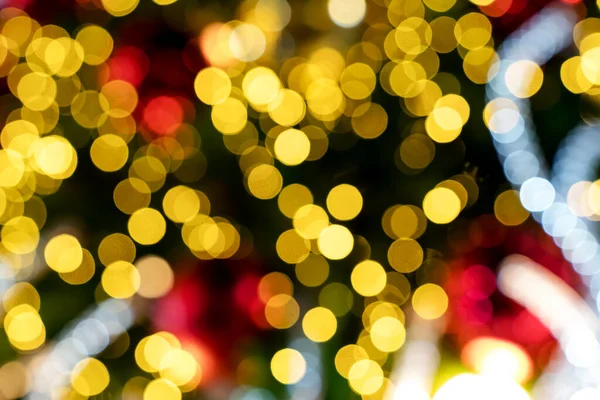 Fondo Bokeh Rojo Anaranjado Colorido Luces Navidad Año Nuevo — Foto de Stock