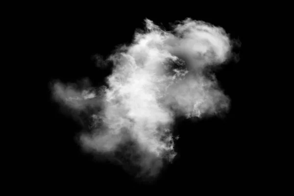 Nube Aislada Sobre Fondo Negro Humo Texturizado Negro Abstracto —  Fotos de Stock