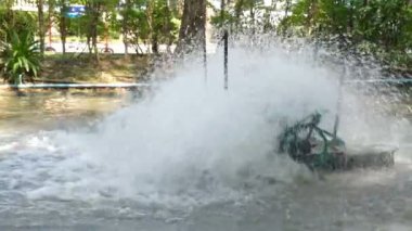 Yüzey havacıları, yavaş hareket, atık suyu temiz su yapmak için kullanın.