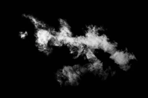 Облако Изолированы Черном Фоне Текстурированный Дым Абстрактный Черный — стоковое фото