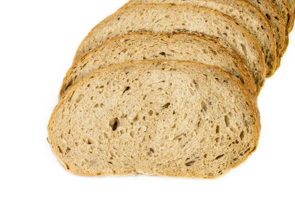 Brood Brood Brood Geïsoleerd Witte Achtergrond — Stockfoto