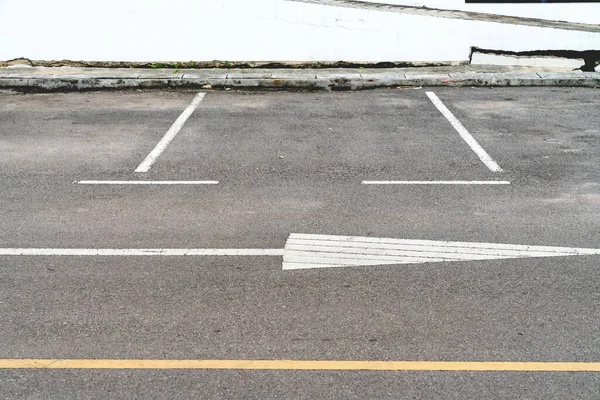 Linee Parcheggio Sfondo Asfalto — Foto Stock