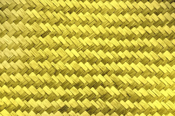 Esteiras Vime Dourado Brilhante Textura Fundo Padrão Ouro — Fotografia de Stock
