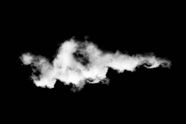 Geïsoleerde Witte Wolk Zwarte Achtergrond Textured Smoke Abstract Zwart — Stockfoto