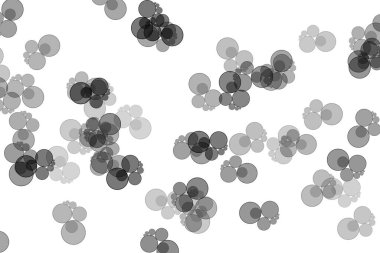 Beyaz siyah bokeh beyaz arkaplanda izole