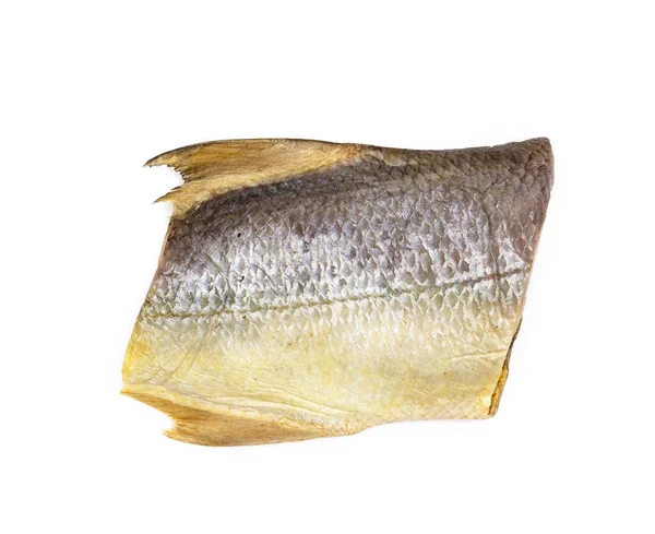 Peixe Seco Com Rosca Quatro Dedos Isolado Sobre Fundo Branco — Fotografia de Stock