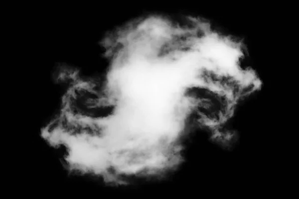 Υφή Καπνού Σύννεφο Που Απομονώνονται Μαύρο Φόντο Αφηρημένη Λευκό — Φωτογραφία Αρχείου