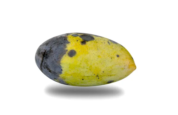 Zepsute Owoce Mango Wyizolowane Białym Tle Ścieżka Wycinania — Zdjęcie stockowe