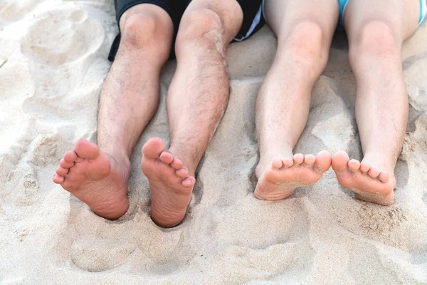 Junge Füße Strand — Stockfoto