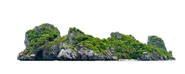 Hermosa Isla Aislada Sobre Fondo Blanco —  Fotos de Stock