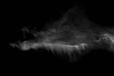 Siyah ve beyaz bulutlu gökyüzü.