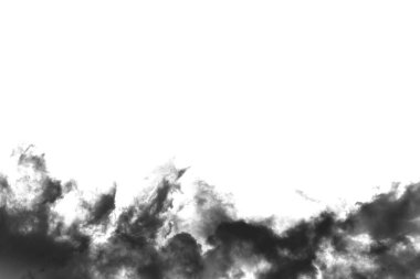 Siyah ve beyaz bulutlu gökyüzü.