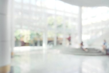 Mühendislik inşaat konsepti arka planda bulanıklık, cam perde duvarı