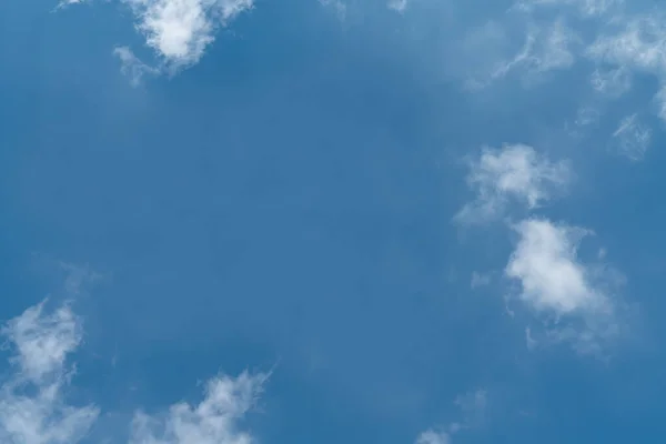 Nube Blanca Fondo Azul Cielo Con Espacio Copia — Foto de Stock