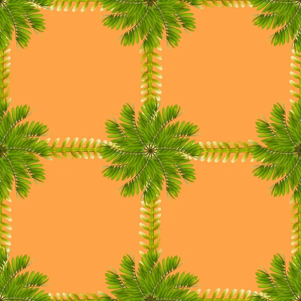 Tropical Exotic Plant Leaf Seamless Background Textile Fabric Design — Stock Photo, Image