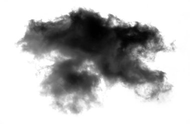 Beyaz arkaplanda beyaz bulut, Duman desenli, fırça efektli