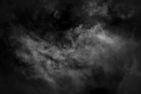 Nube Blanca Fondo Texturizado Cielo Negro — Foto de Stock