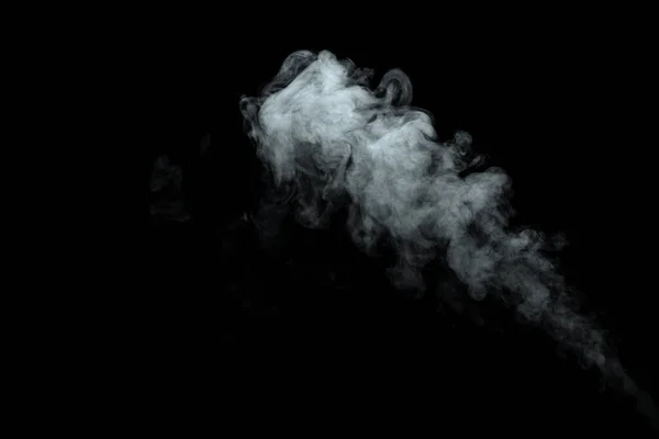Abstraktní Prášek Nebo Kouř Izolované Černém Pozadí — Stock fotografie