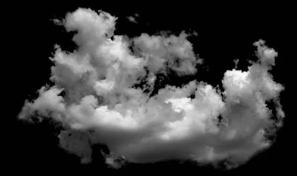 Siyah arkaplanda beyaz bulut, desenli duman, fırça efekti