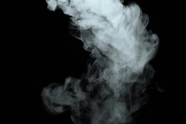 Polvo Abstracto Humo Aislado Sobre Fondo Negro — Foto de Stock