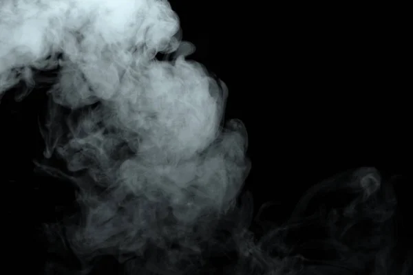 Abstract Powder Smoke Isolated Black Background Out Focus — Stock Photo, Image