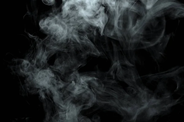 Abstract Powder Smoke Isolated Black Background — Stock Photo, Image