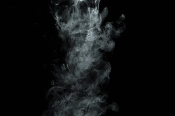 Polvo Abstracto Humo Aislado Sobre Fondo Negro — Foto de Stock