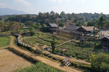 Nan Tayland 'da güzel bir kafe manzarası var.