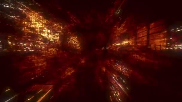 animation 3D de festive doré futuriste abstrait numérique réalité virtuelle matrice particules grille cyber espace science-fiction et fantaisie symétrie environnement technologie vj boucle fond  