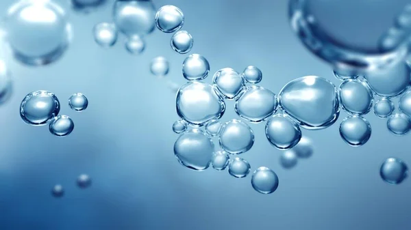 Full Frame Macroscopic Bubbles Beneath Water — Stock Photo, Image