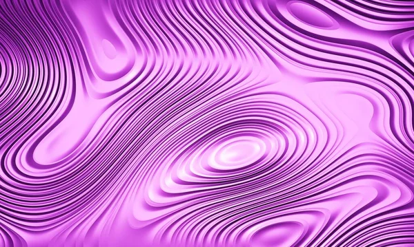 Renderização Fundo Abstrato Brilhante Metálico Roxo Com Redemoinhos Ondas Espirais — Fotografia de Stock