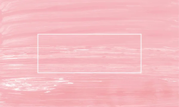 Light pink background with watercolor paintbrush strokes with white box frame with empty copy space for text. Illustration is great as a backdrop or banner for text, sales and promotions.