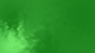 Yumuşak, dumanlı yeşil hareket arkaplanı ışık gradyanı yüzüyor ve metin veya logo için yer var ve tekrarlanmayan döngü