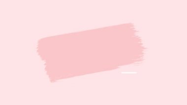 Açık pembe arka plan, boyalı üç pembe fırça darbesi ve hareketli bir çerçeve ya da boya darbelerinin etrafında hareket eden boş bir metin kutusu. Çerçevenin metin için kopyalama alanı var. Reklamlar için harika..