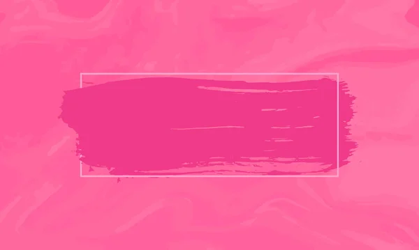 Fondo Abstracto Rosa Con Efectos Remolino Pincelada Grunge Brillante Rodeado — Vector de stock