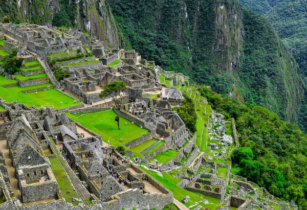 Los Edificios Machu Picchu Machu Picchu Tiene Alrededor 200 Edificios — Foto de Stock