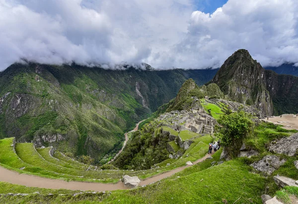 Huayna Picchu Peru Urubamba Nehri Nin Büktüğü Bir Dağdır Bölge — Stok fotoğraf